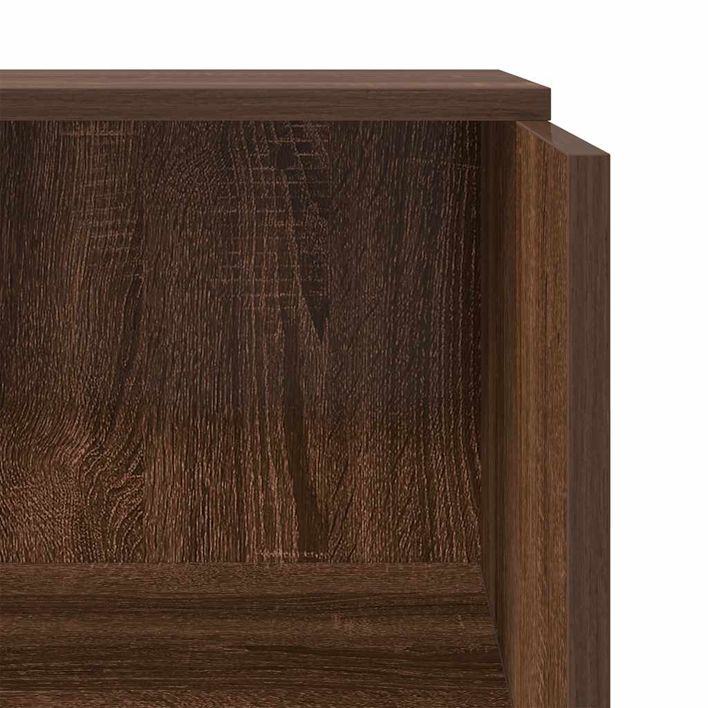 Reception Desk Brown Oak 55x50x103.5 cm Engineered Wood